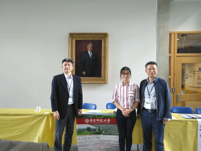 与在昆山杜克大学工作的刘冬惠校友交流